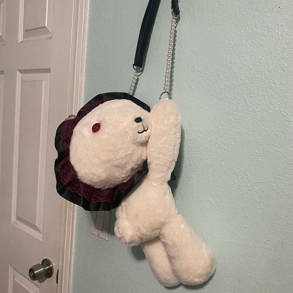 White Teddy Bear Shoulder Bag